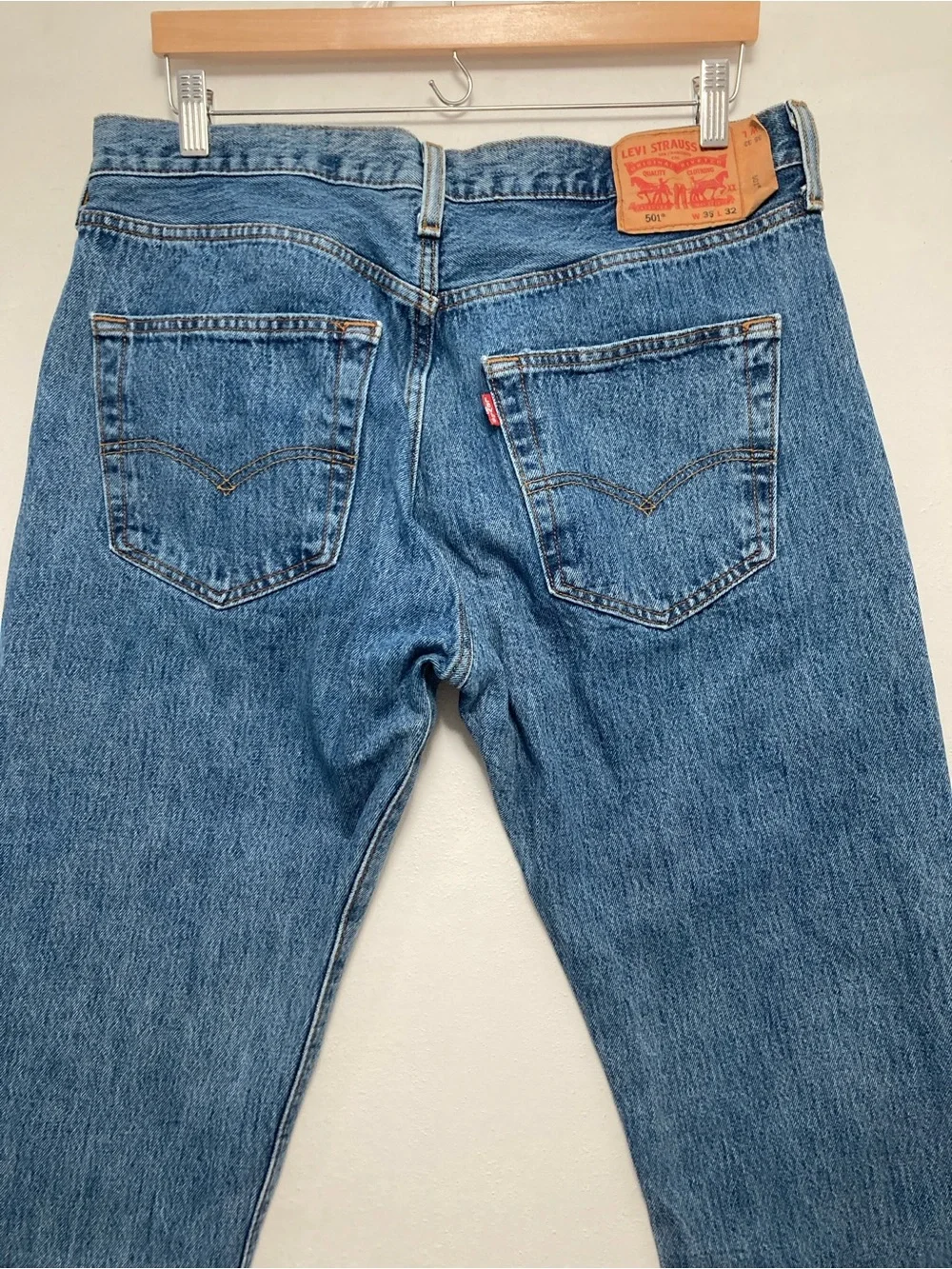 Levi's 501 XX Straight Fit Men's Jeans W35 L32 Blue Button Fly